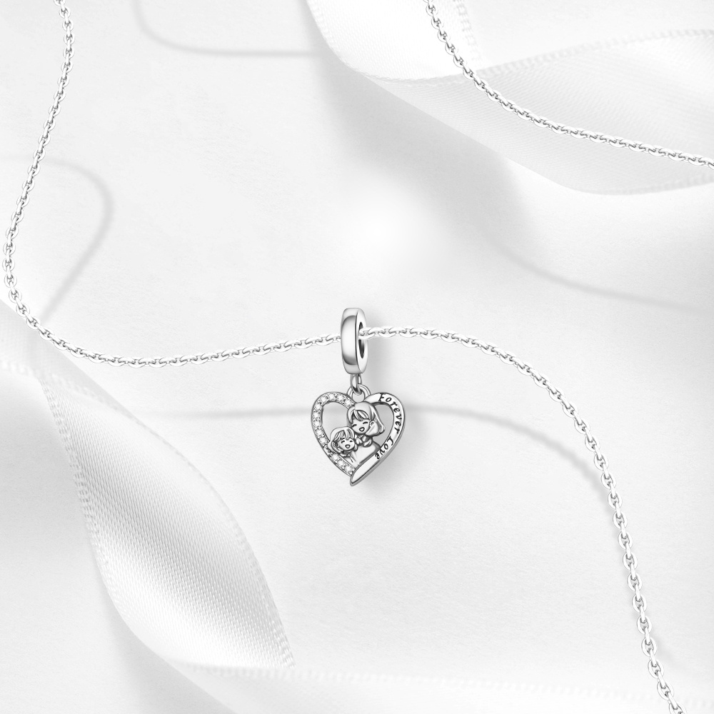 925 Silver Forever Love Pendant, Perfect Gift for Jewelry Making